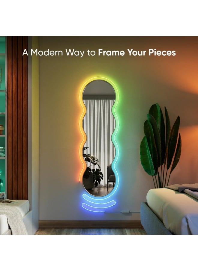 Nanoleaf Matter Smart Multicolor Rope Light (5m) | RGB LED Rope Light, 16M+ Colors, Matter/Wi-Fi/Bluetooth, App & Voice Control w/ Alexa/Google/Apple Home, Indoor Flexible Mood Lighting, Easy Install - Image 3